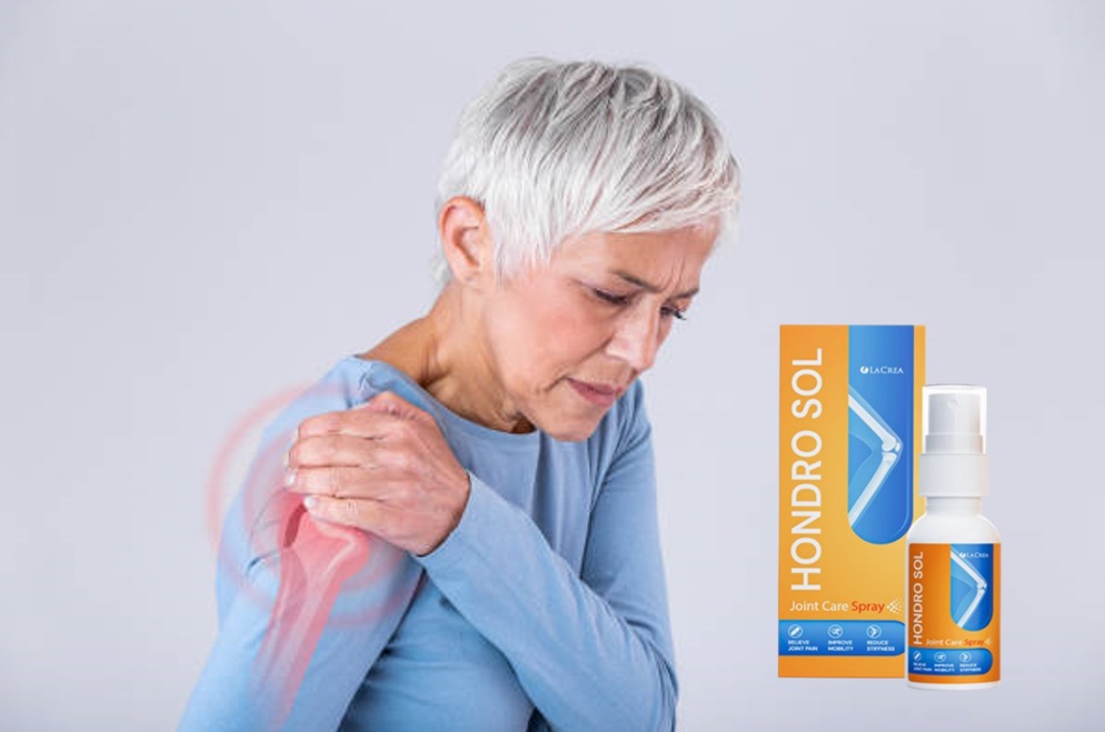 Frau mit Schulterschmerzen - Hondro Sol bringt Linderung